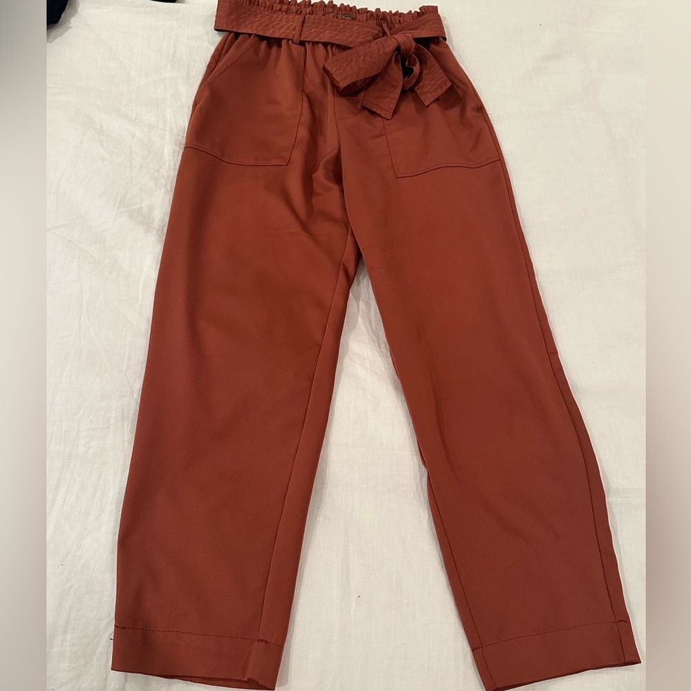 Abercrombie and fitch orange ‘silk’ pant